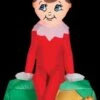 Airblown Elf On Present -Halloween Props Shop airblown elf on present 29123600351280