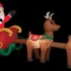 Airblown Santa & Sleigh With Reindeer Large Inflatable Scene -Halloween Props Shop airblown santa sleigh with reindeer large inflatable scene 15813491687472