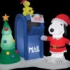 Airblown Snoopy & Woodstock With Mailbox Inflatable Scene - Peanuts -Halloween Props Shop airblown snoopy woodstock with mailbox inflatable scene peanuts 28745591128112