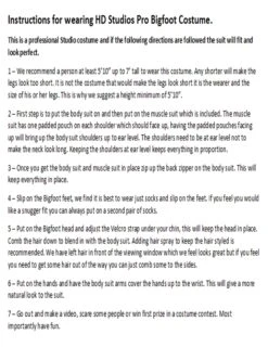 "Bigfoot" HD Studios Pro Costume -Halloween Props Shop bigfoot hd studios pro costume 29860893818928