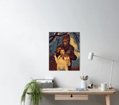 Bigfoot Poster -Halloween Props Shop bigfoot version 3 poster 29931012456496