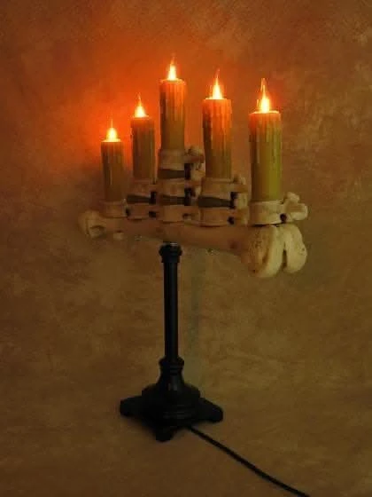 "Candelabra Table Top Halloween Prop W/ 5 Flicker Candles" Haunted House Lighting 6 "Candelabra Table Top Halloween Prop W/ 5 Flicker Candles" Haunted House Lighting - Image 4
