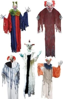 "Clown" Hanging Halloween Decorations - Package Deal -Halloween Props Shop clown hanging halloween decorations package deal 6869084635184