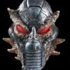 "Cyberzord With Lighted Eyes" Mask 2 "Cyberzord With Lighted Eyes" Mask -Halloween Props Shop cyberzord with lighted eyes halloween mask 8179456769