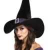 "Elegant Witch - Black/Purple" Halloween Costume Hat -Halloween Props Shop elegant witch black purple halloween costume hat 8179892225