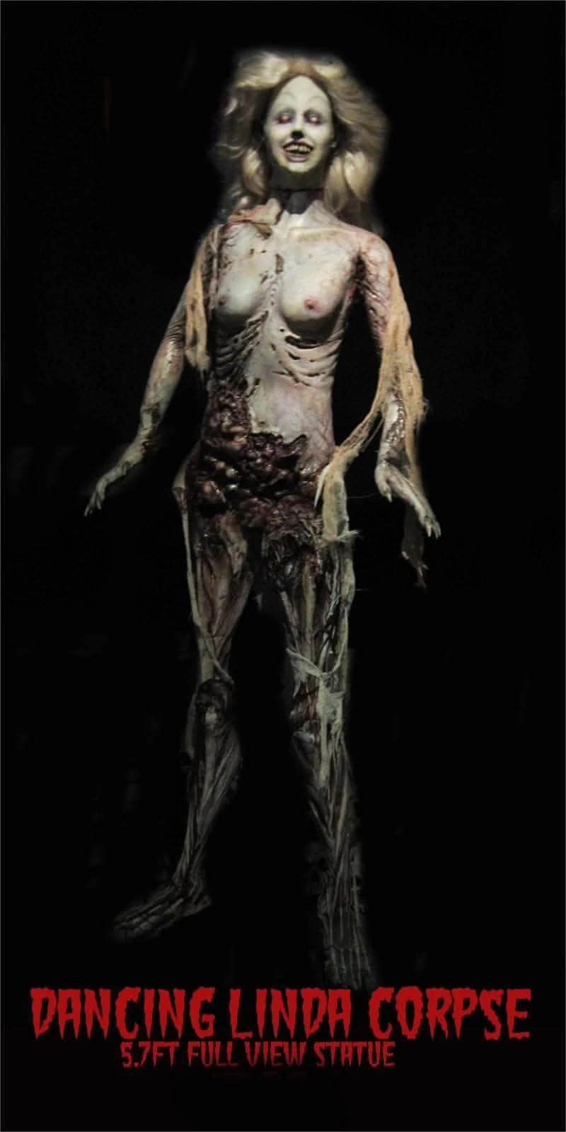 "Evil Linda Corpse" Professional Zombie Halloween Prop 3 "Evil Linda Corpse" Professional Zombie Halloween Prop