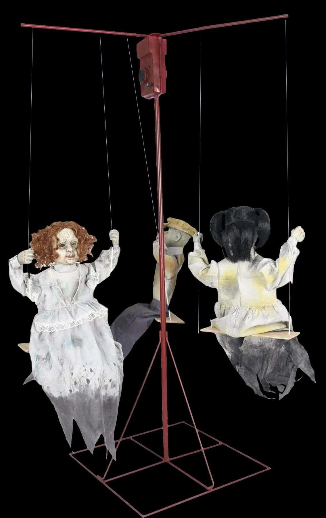 "Ghostly Go Round - Creepy Dolls" Animated Halloween Props - 3 Dolls 3 "Ghostly Go Round - Creepy Dolls" Animated Halloween Props - 3 Dolls