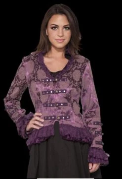 "Gothic Ghostly Jacket In Purple" HD Hollywood Costume