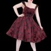 "Gothic Ghoul Dress In Red" HD Hollywood Costume