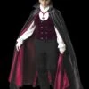 "Gothic Vampire With Teeth" Costume (Adult Size) -Halloween Props Shop gothic vampire with teeth halloween costume adult size 14196207091760