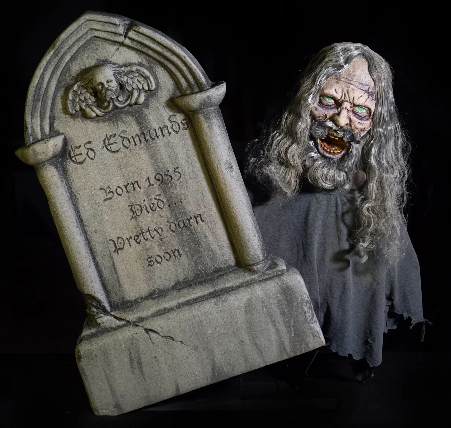 "Gravestone Geezer" Static Halloween Prop 3 "Gravestone Geezer" Static Halloween Prop