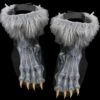 "Grey Werewolf Feet Shoe Covers" Halloween Costume Accessory 2 "Grey Werewolf Feet Shoe Covers" Halloween Costume Accessory -Halloween Props Shop grey werewolf feet shoe covers halloween costume accessory 14160914776112