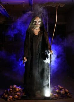 "Grim Death Reaper" Halloween Animatronic -Halloween Props Shop grim death halloween animatronic 31350030008368
