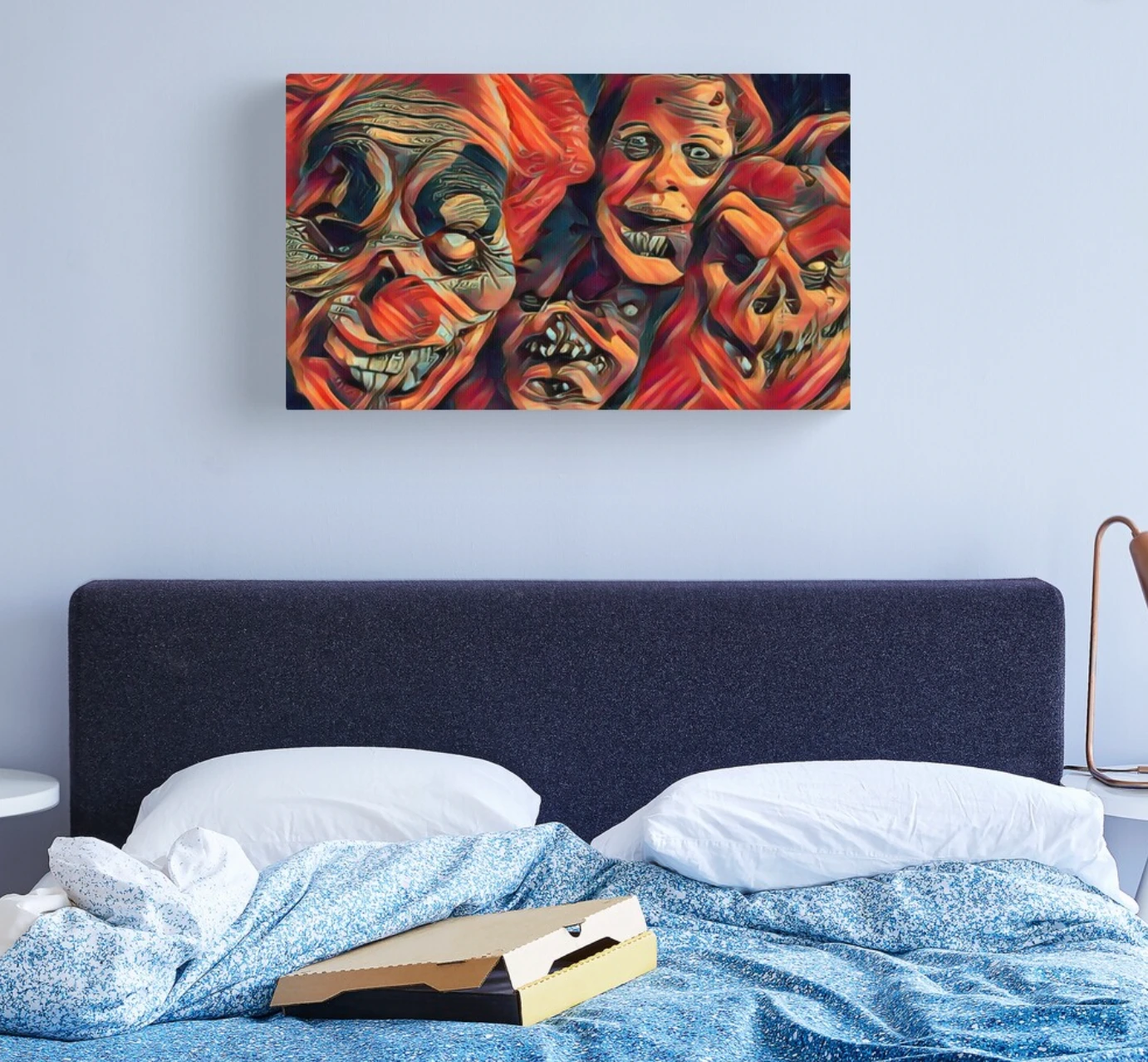 Horror Faces Canvas Print 4 Horror Faces Canvas Print - Image 2