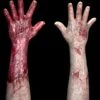 "Meatbag Hands" Silicone Halloween Gloves -Halloween Props Shop meatbag hands silicone halloween gloves 14160953933872