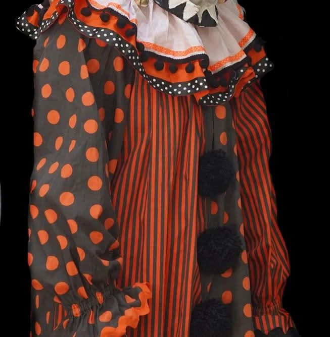"Movie Clown Suit In Orange" Costume 4 "Movie Clown Suit In Orange" Costume - Image 2