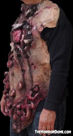 Movie Quality Gutted Zombie Chest" Halloween Costume Accessory 9 Movie Quality Gutted Zombie Chest" Halloween Costume Accessory -Halloween Props Shop movie quality gutted zombie chest halloween costume accessory 28904396259376