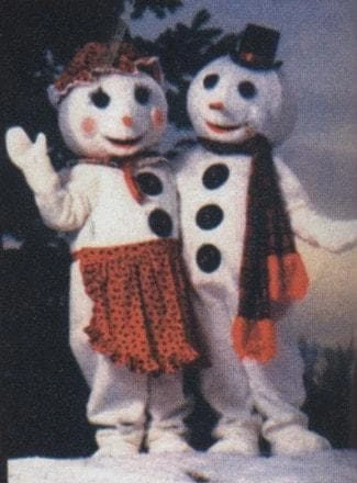 "Mrs. Snowman" Professional Mascot Suit 3 "Mrs. Snowman" Professional Mascot Suit