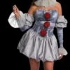 "Pennywise" Deluxe Costume -Halloween Props Shop pennywise deluxe women s halloween costume 28427287134256