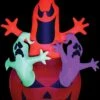 "Pumpkin With Neon Ghost" Air-Blown Inflatable Hallloween Decoration -Halloween Props Shop pumpkin with neon ghost air blown inflatable hallloween decoration 28753887559728