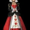 "Queen Of Hearts" Deluxe Costume -Halloween Props Shop queen of hearts deluxe women s halloween costume 28683563630640