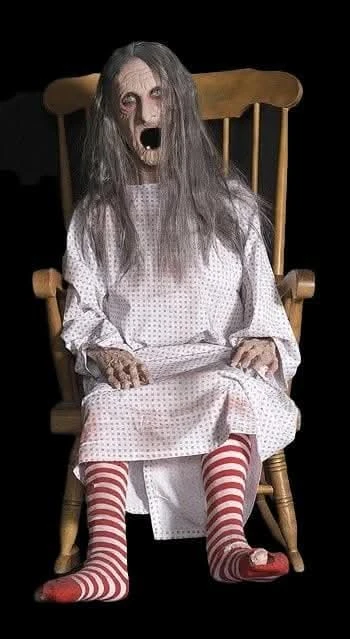 "Rocking Grandma" Electric Animated Halloween Prop 3 "Rocking Grandma" Electric Animated Halloween Prop