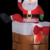 "Santa Climbing" Animated Air-blown Inflatable Christmas Decoration -Halloween Props Shop santa climbing animated air blown inflatable christmas decoration 28746683940912