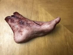 "Silicone Severed Left Female Foot" Body Parts Halloween Prop -Halloween Props Shop silicone severed left female foot body parts halloween prop 11943768948784