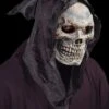 "Skull Hooded Flexi Face" Mask 2 "Skull Hooded Flexi Face" Mask -Halloween Props Shop skull hooded flexi face halloween mask 14144741539888