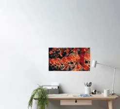 Skull Poster -Halloween Props Shop skull poster 29931462230064