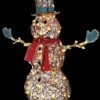 "Starry Night Grapevine Snowman" Light Up Christmas Decoration -Halloween Props Shop starry night grapevine snowman light up christmas decoration 14364530868272