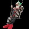 "Swinging Chuckles Clown" Electric Animated Halloween Prop