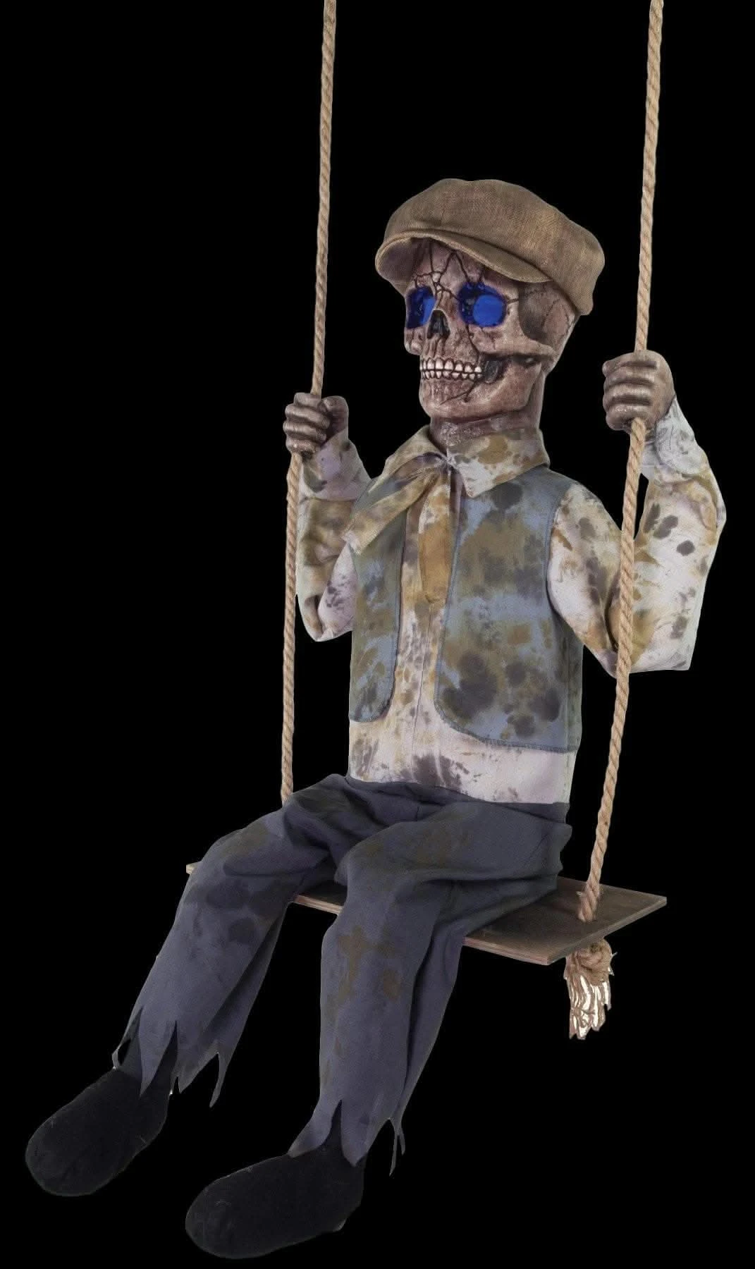 "Swinging Skeletal Boy" Electric Animated Halloween Prop 3 "Swinging Skeletal Boy" Electric Animated Halloween Prop