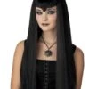 "Vampire - Straight Black Hair" Halloween Wig -Halloween Props Shop vampire straight black hair halloween wig 28432919265328