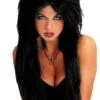 "Vampiress - Black" Halloween Wig -Halloween Props Shop vampiress black halloween wig 8179892545