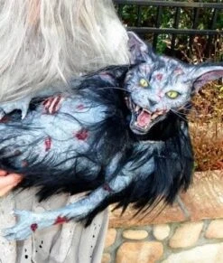 "Zombie Cat" HD Studios Halloween Puppet Prop -Halloween Props Shop zombie cat hd studios halloween puppet prop 8720878593